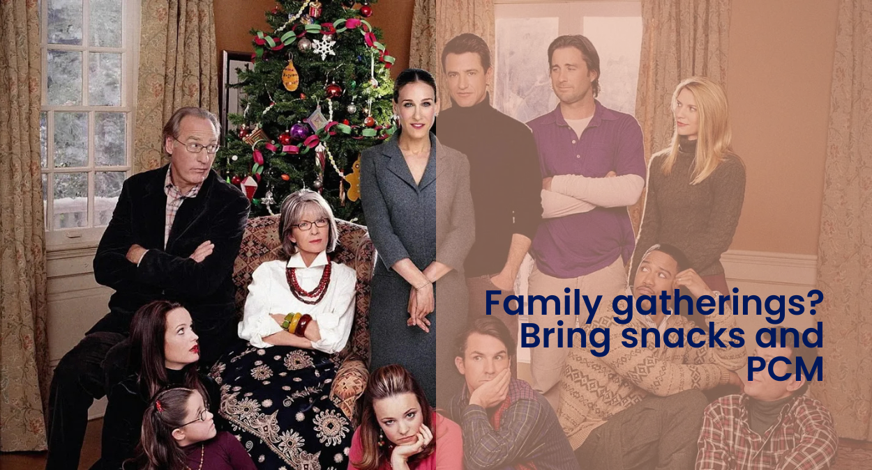 Image from The Family Stone showing family chaos, highlighting PCM’s insights on communication